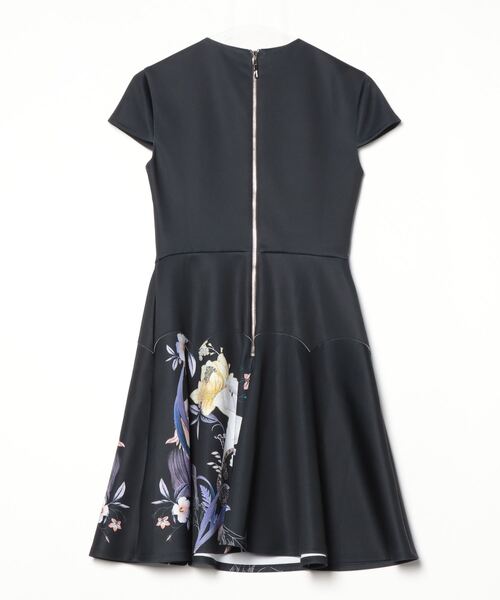 Ted Baker 「Ted Baker」 花柄半袖ワンピース 1 ブラック