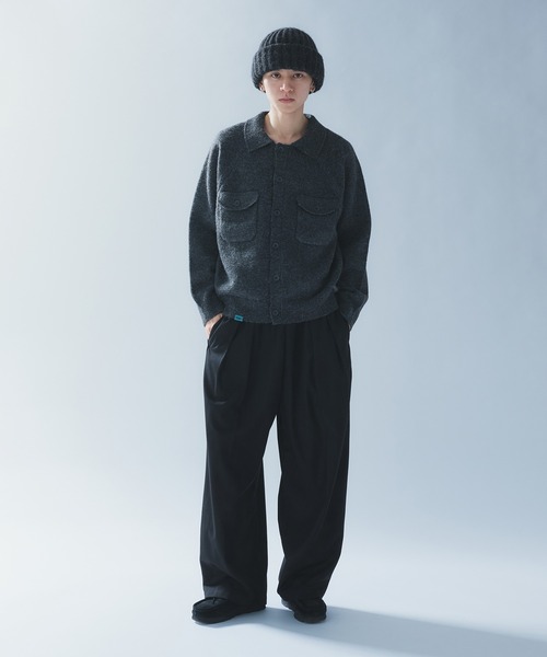 BoTT／Marled Knit Polo カーディガン BoTT / Marled Knit Polo カーディガン