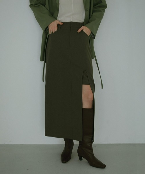 MANOF（マノフ） スカート SLIT LAYERED SKIRT : ZOZOTOWN Yahoo!店