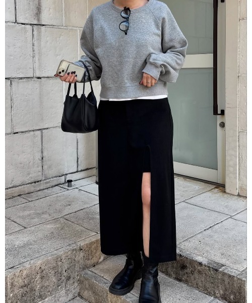 MANOF（マノフ） スカート SLIT LAYERED SKIRT : ZOZOTOWN Yahoo!店