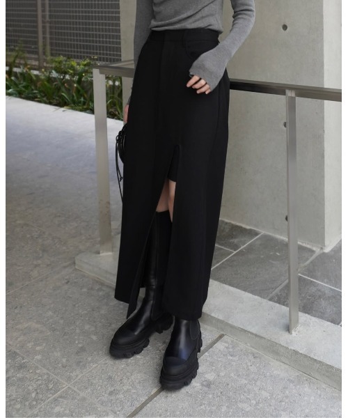 MANOF（マノフ） スカート SLIT LAYERED SKIRT : ZOZOTOWN Yahoo!店