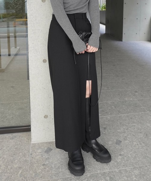 MANOF（マノフ） スカート SLIT LAYERED SKIRT : ZOZOTOWN Yahoo!店