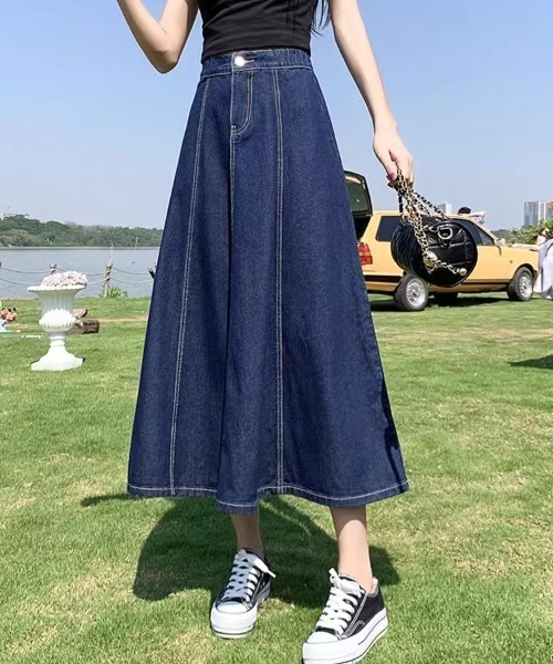 パラスパレス インディゴ平織りフレアパンツ パラスパレス インディゴ