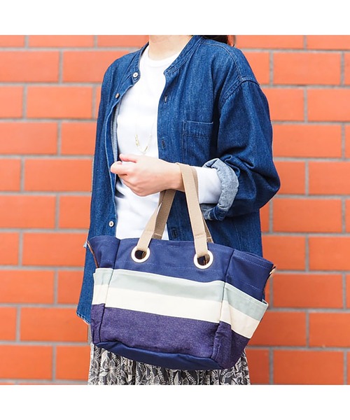 LES TOILES DU SOLEIL トートバッグ bateau tote midi（バトー
