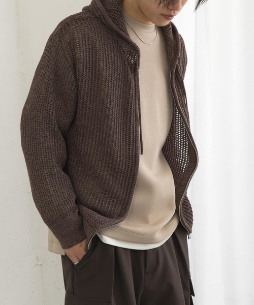 URBAN RESEARCH 黒 フルジップパーカー URBAN RESEARCH パーカー 「UR TECH」スウェットパーカー メンズ