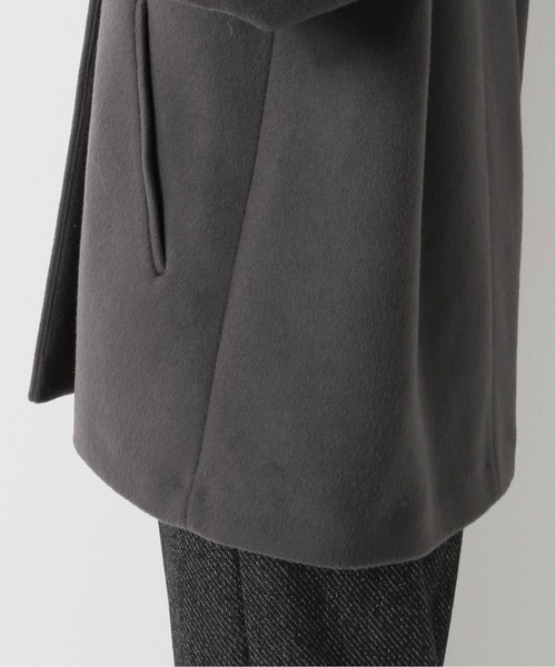 【美品】IENA ノーカラージャケット グレー38 IENA（イエナ） ノーカラージャケット 38 グレー レディース