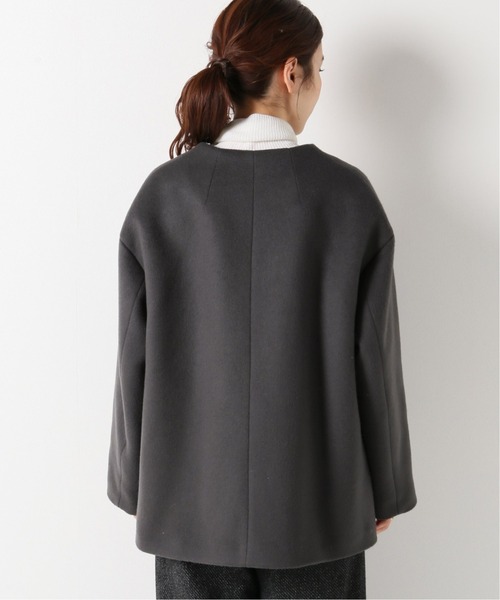 IENA（イエナ） ノーカラージャケット 38 グレー レディース