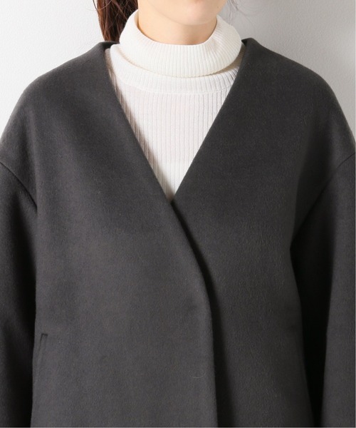 IENA（イエナ） ノーカラージャケット 38 グレー レディース