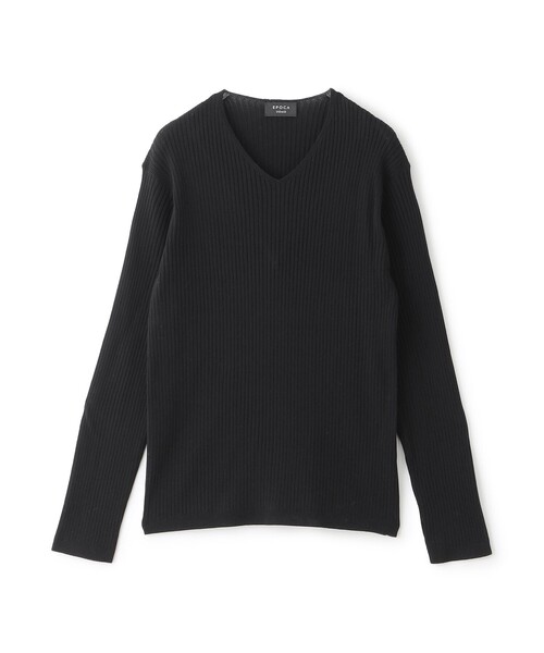 EPOCA 長袖ニット　新品未使用 EPOCA UOMO（エポカ ウォモ） セーター ニット Vネックリブニット