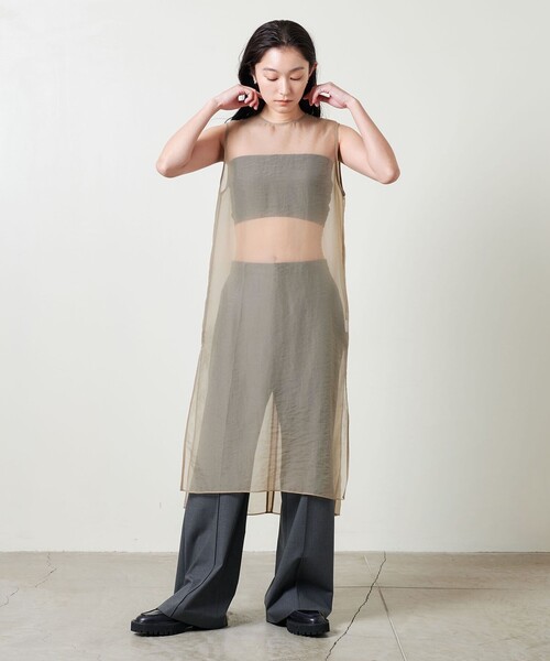 UNITED ARROWS TOKYO シルク ノースリーブ ワンピース MARW UNITED ARROWS＞ノースリーブ ロングワンピース