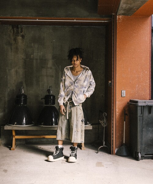 punkandyo トライバルカモ パーカー トラビス着用 NAUTICA パーカー JEANS CO./ノーティカジーンズ Camo＆Map＆Sky