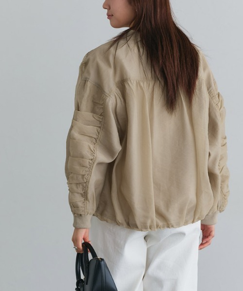 専用です。コル ピエロ（Col Pierrot）シアーブルゾン Col Pierrot(コル ピエロ)｜【ELLE SHOP 限定】MA-1/ネイビー の通販