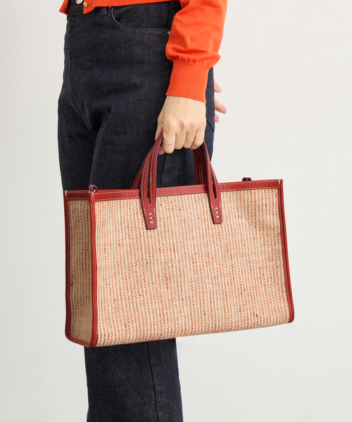 トートバッグ A VACATION/ア ヴァケーション BREAD M SUMAC STRIPE トートバッグ レディースの画像