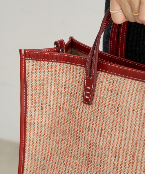 トートバッグ A VACATION/ア ヴァケーション BREAD M SUMAC STRIPE トートバッグ レディースの画像