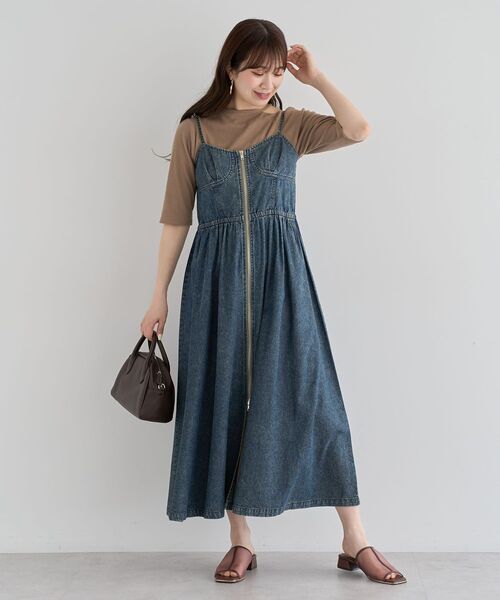 Sugar spoon（シュガースプーン） ワンピース コルセットデニムキャミ