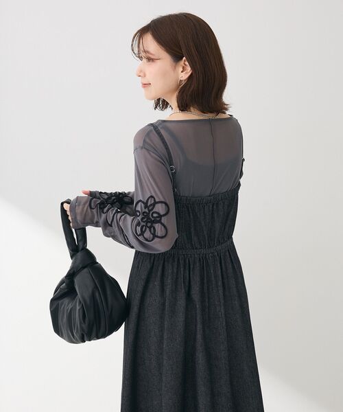 Sugar spoon（シュガースプーン） ワンピース コルセットデニムキャミ