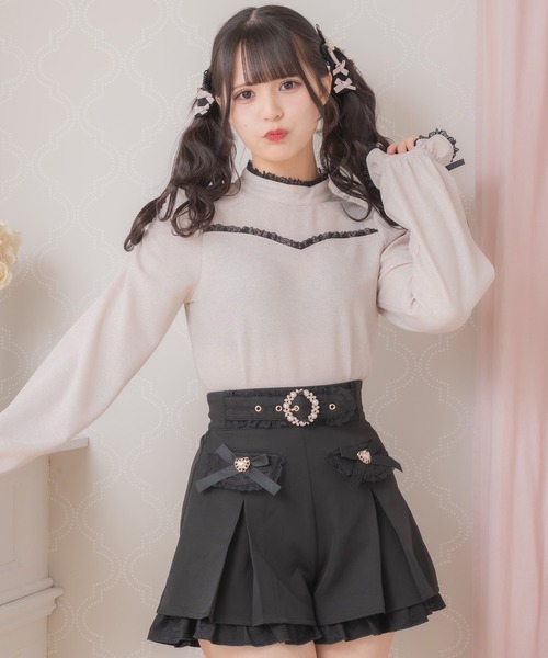 コヒナ　コンパクトラメテレコトップス コンパクトラメテレコトップス | 小柄・低身長女性向けファッション
