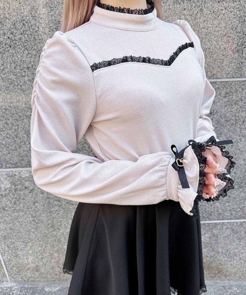 コヒナ　コンパクトラメテレコトップス コンパクトラメテレコトップス | 小柄・低身長女性向けファッション
