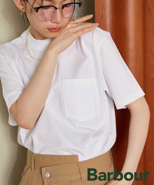 FREAK'S STORE tシャツ Barbour × STORE/バブアー 別注 POCKET