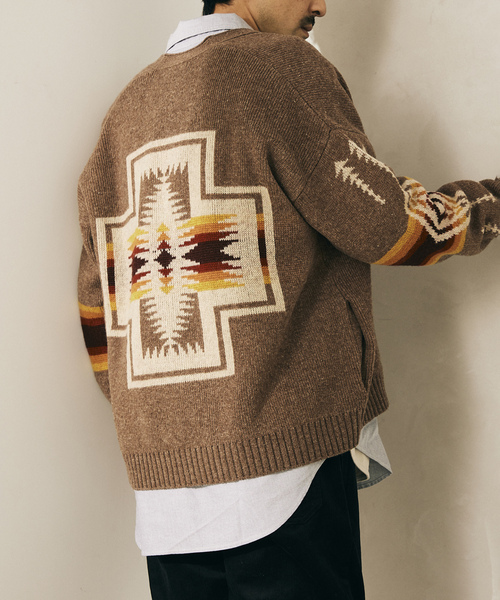 PENDLETON（ペンドルトン） ニットカーディガン L ブラウン メンズ