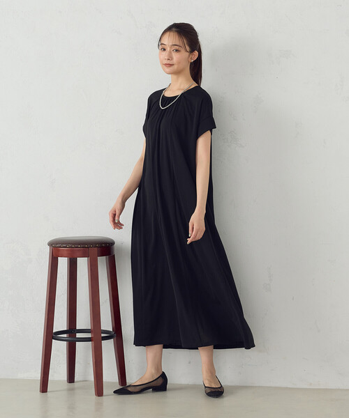 COMME CA ISM ワンピース ギャザーワンピース : ZOZOTOWN Yahoo