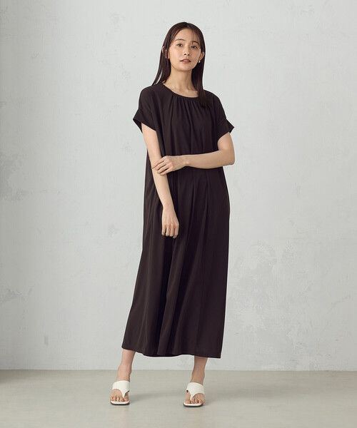 COMME CA ISM（コムサイズム） ワンピース ギャザーワンピース