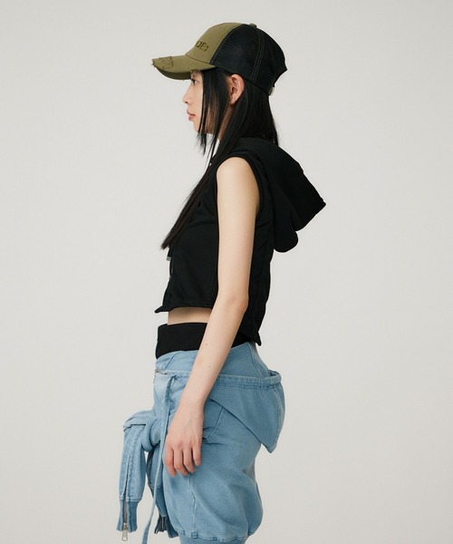 トップス BEEDEN VEST STUDS HOODIE BEEDEN パーカー VEST STUDS