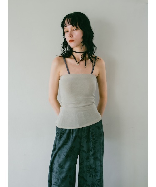 tシャツ Bi-color Bare Camisole/バイカラーブラキャミソール レディース sahara tシャツ Bi-color Bare Camisole/バイカラーブラ