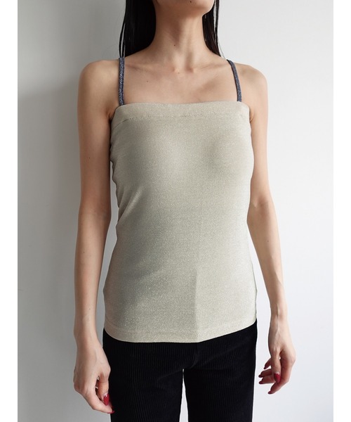 tシャツ Bi-color Bare Camisole/バイカラーブラキャミソール レディース sahara tシャツ Bi-color Bare Camisole/バイカラーブラ
