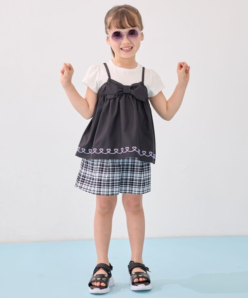 ANY（エニィ） パンツ チェック柄キュロット キッズ 子供服 女の子