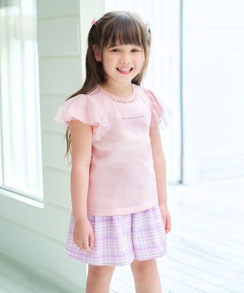 ANY（エニィ） パンツ チェック柄キュロット キッズ 子供服 女の子