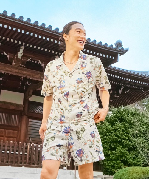 PUMA（プーマ） メンズ フローラル AOP 半袖 シャツ メンズ : ZOZOTOWN