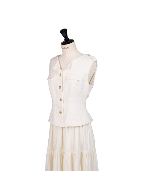 Her lip to ワンピース Emma Tweed Docking Dress : ZOZOTOWN