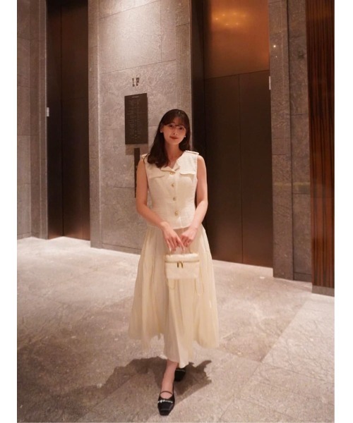 Her lip to ワンピース Emma Tweed Docking Dress : ZOZOTOWN Yahoo!店