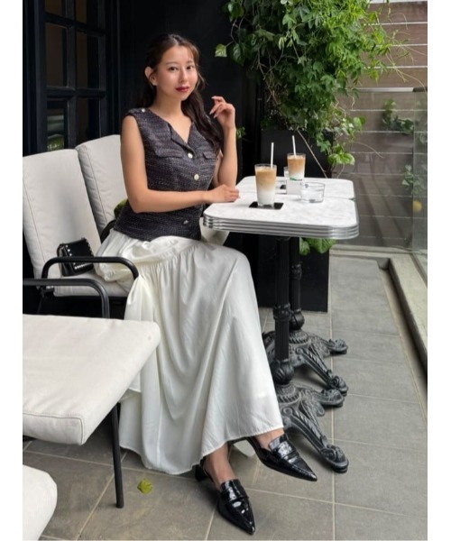 Her lip to ワンピース Emma Tweed Docking Dress : ZOZOTOWN Yahoo!店