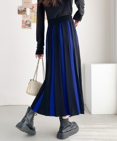 「ABITOKYO」 プリーツスカート FREE ブルー レディース_画像7