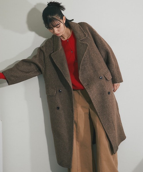 SMILE ORCHID（スマイルオーキッド） チェスターコート M ブラウン