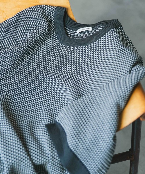 カノコニットＴシャツ URBAN RESEARCH DOORS tシャツ 変形鹿の子ニットTシャツ メンズ