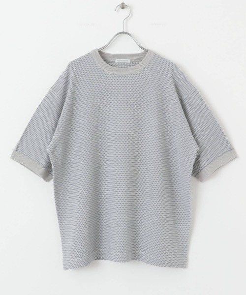 カノコニットＴシャツ URBAN RESEARCH DOORS tシャツ 変形鹿の子ニットTシャツ メンズ