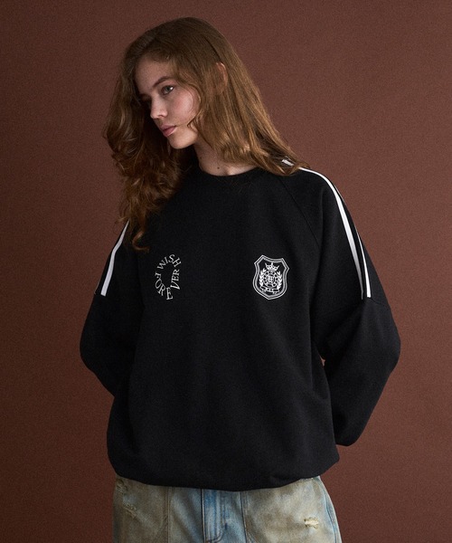 「WISH FOR EVER」 スウェットカットソー SMALL ブラウン メンズ