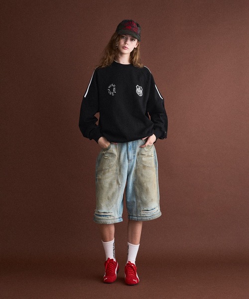 「WISH FOR EVER」 スウェットカットソー SMALL ブラウン メンズ