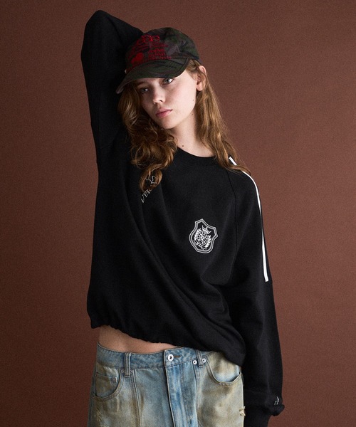 「WISH FOR EVER」 スウェットカットソー SMALL ブラウン メンズ