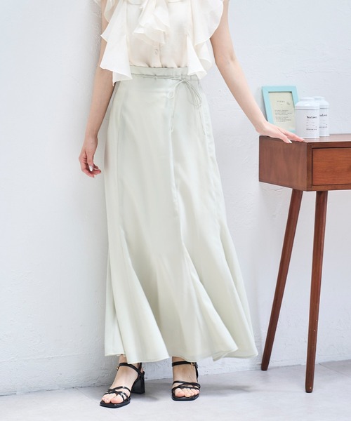 お値下げ　Create Clair マーメイドスカート M ベージュ mermaid circular skirt(S GREIGE): スカート｜PMbox P&M