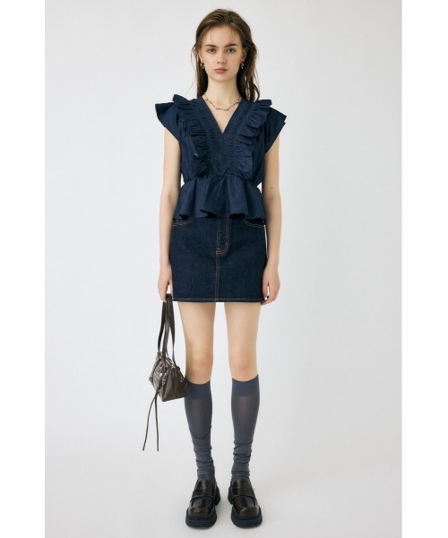 ブラウス シャツ Shirring peplum blouse レディース セール】Shirring peplum blouse（シャツ/ブラウス）｜FIKA
