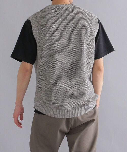 「SHIPS」 ノースリーブトップス MEDIUM ネイビー メンズ