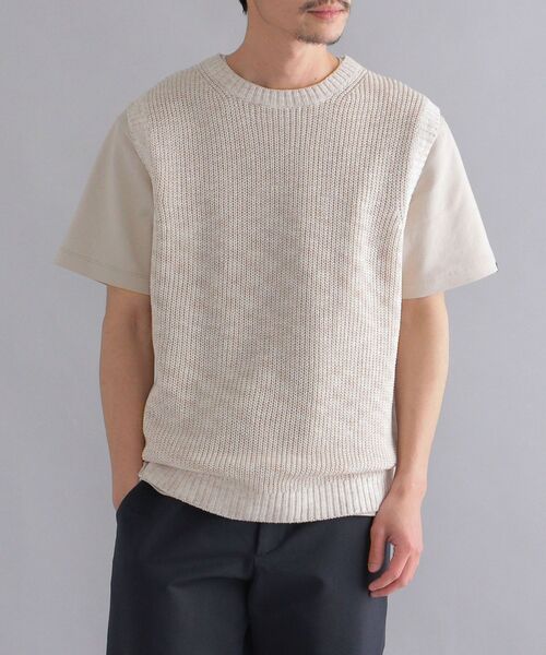 「SHIPS」 ノースリーブトップス MEDIUM ネイビー メンズ