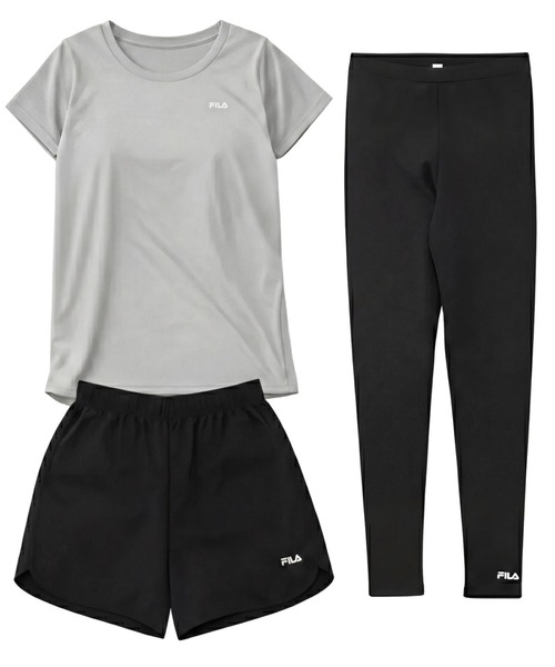 FILA（フィラ） ラッシュガード マルチウェイ セットアップ 3点セット