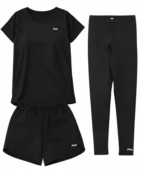 FILA（フィラ） ラッシュガード マルチウェイ セットアップ 3点セット