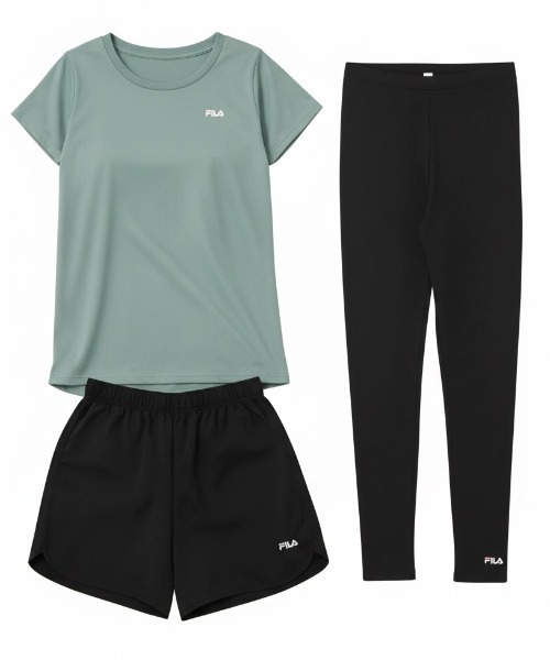 FILA（フィラ） ラッシュガード マルチウェイ セットアップ 3点セット