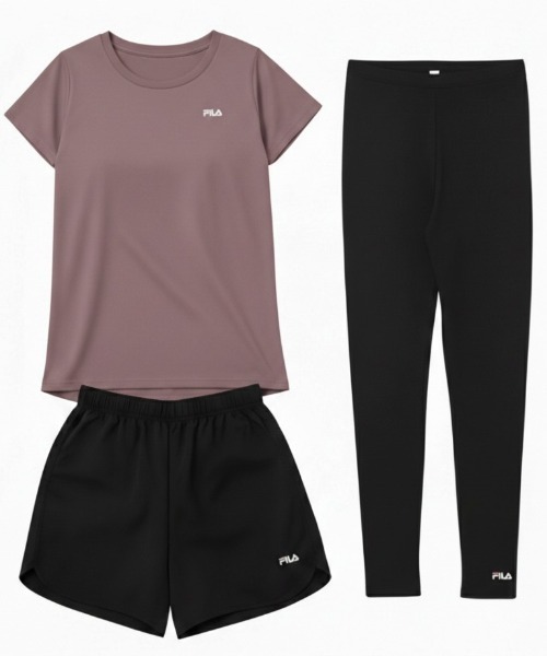 FILA（フィラ） ラッシュガード マルチウェイ セットアップ 3点セット